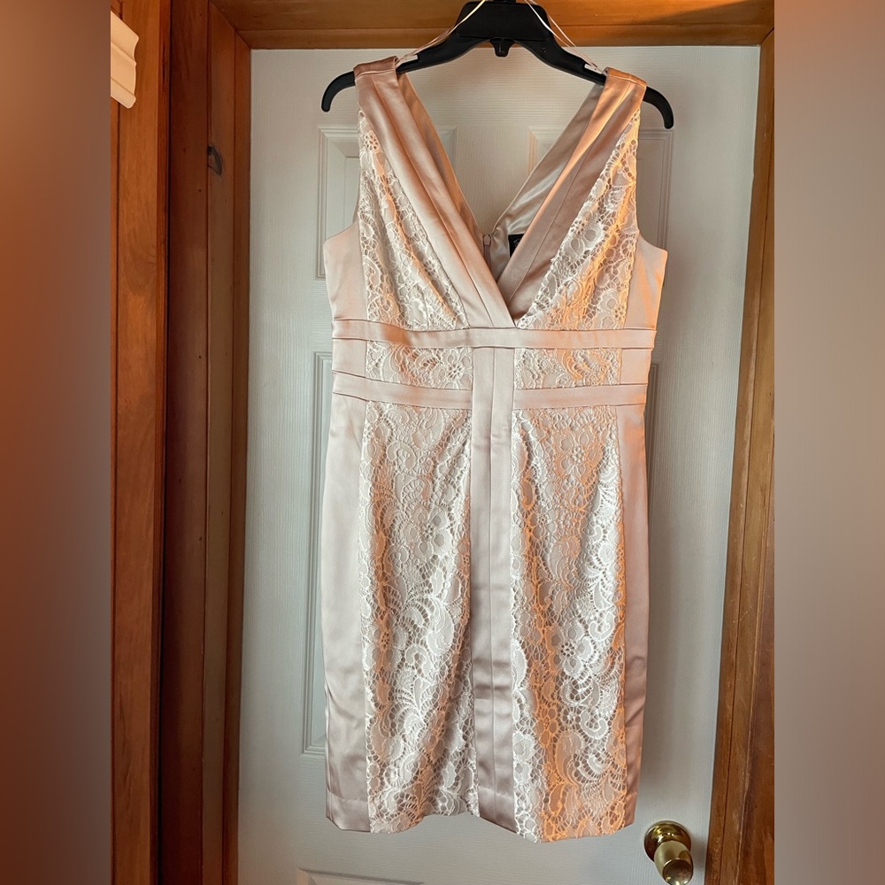 Champagne Lace Cocktail dress